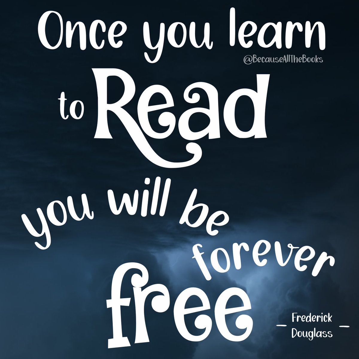 It's such a lovely freedom too. 

#BecauseAllTheBooks #LearnToRead #ReadingLIfe #BookEscape