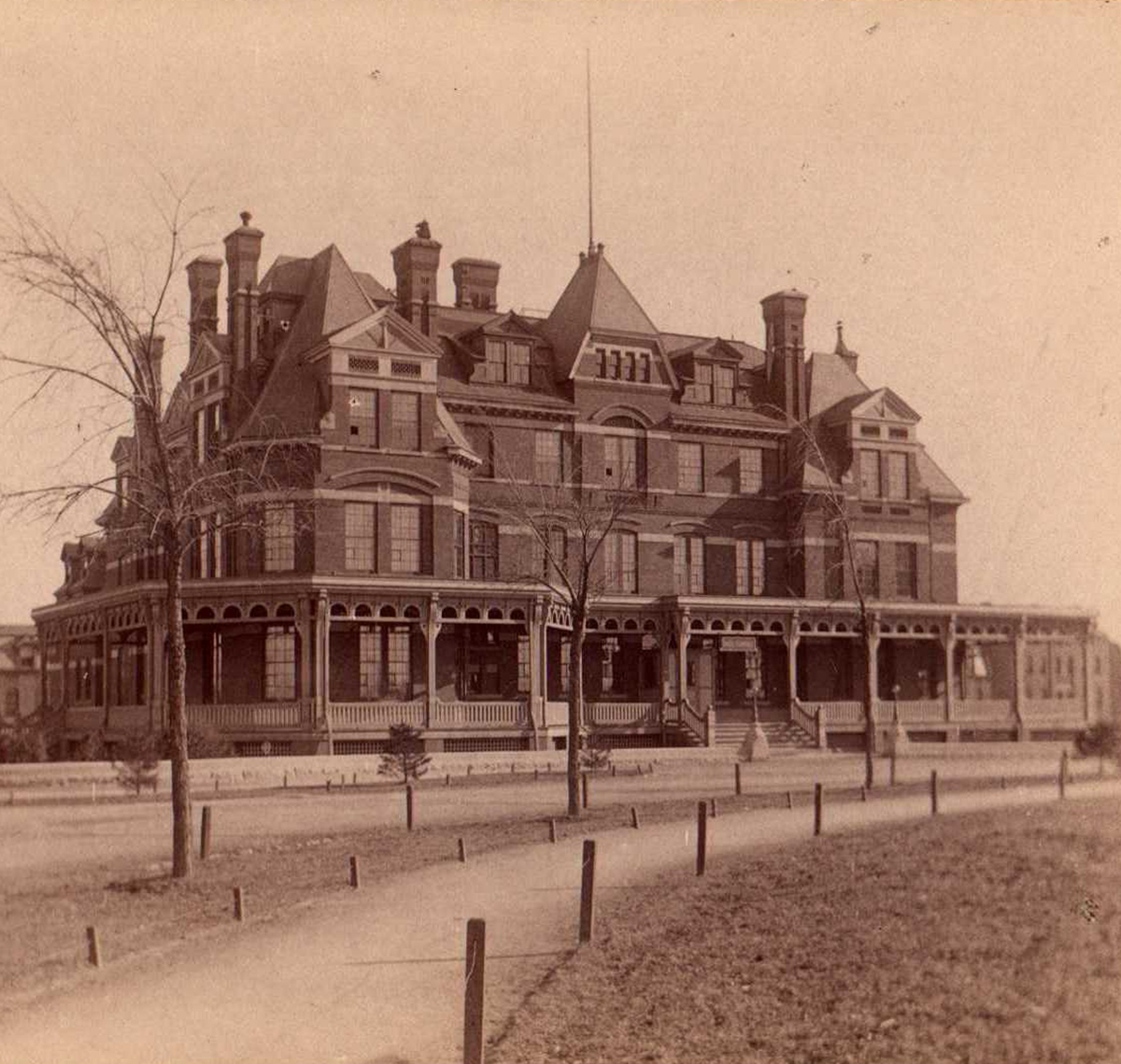 #PhotoFriday is an image of the Hotel Florence in the Town of Pullman, taken by George Glessner about 1888. May 11 marks the 130th anniversary of the start of the Pullman strike, which disrupted rail traffic across much of the United States.