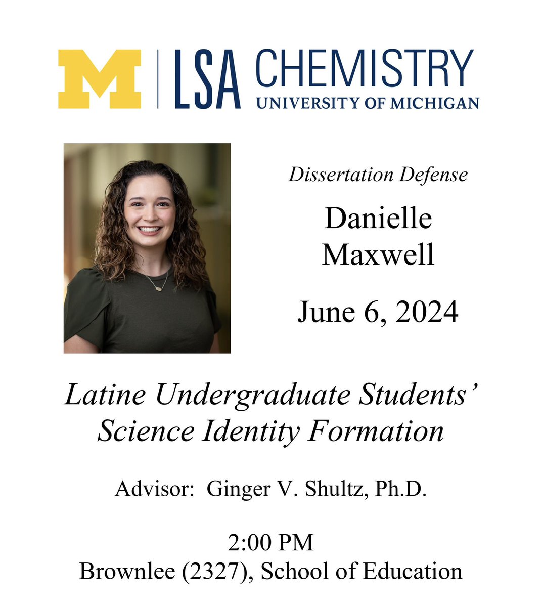 I am defending my dissertation a month from today! 😱 If you would like to virtually attend, please message me your email address so I can send you the Zoom link #ChemEd @ShultzGroupCER