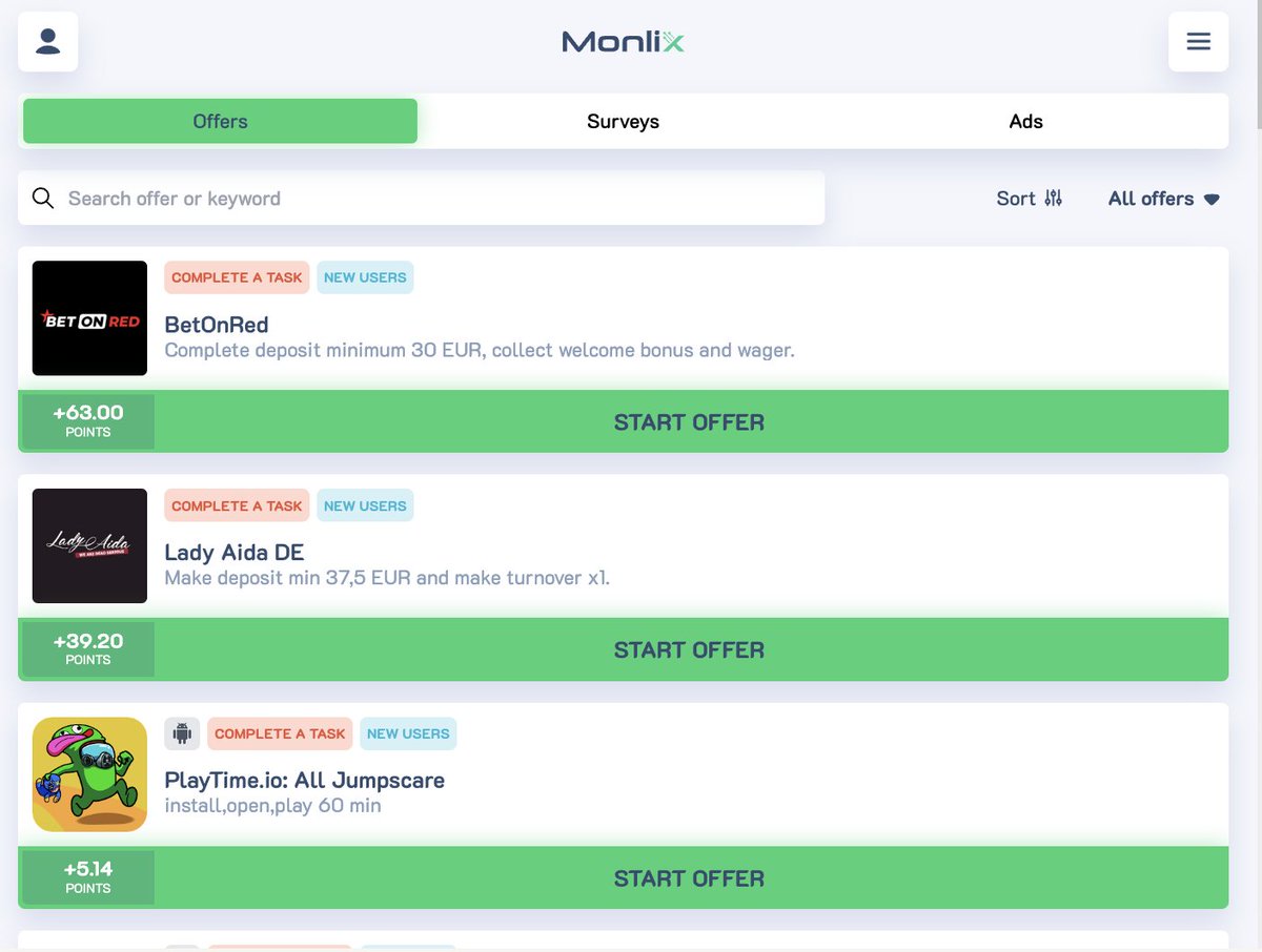 🏆 It's Money Maker Monday!🏆

Are you curious about last week's highest earners and how they achieved their financial gains? It's Monlix offerwall. Click the link below to start earning.

moincoins.com/freebies/offer…

#earnmoney #microtask #games