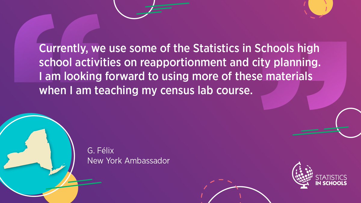 It's #TeacherAppreciationWeek! 👏 Sending a big shoutout to all of our #StatsInSchools teacher ambassadors for their work to boost students’ statistical literacy. Learn how you can be an ambassador: census.gov/programs-surve…