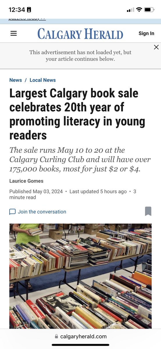 #calgaryreadsbigbooksale #calgarybooksale #yycreads #calgaryreads #thankyoucalgary

calgaryherald.com/news/calgary-r…