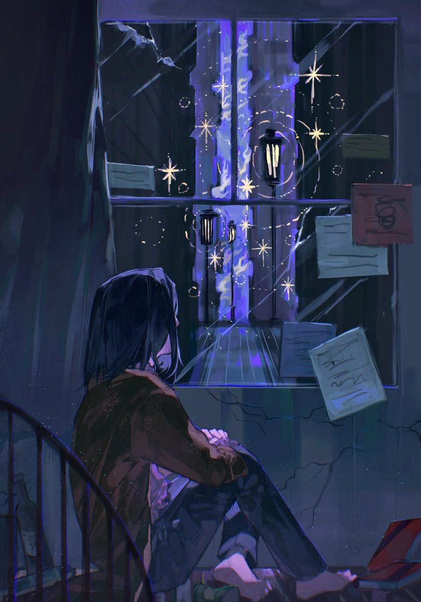 And the moon and the stars in the night, were the same li-ghts that lit up the streets, They were the same to my young eyes. ps这首歌真的很好听 #severussnape #harrypotter