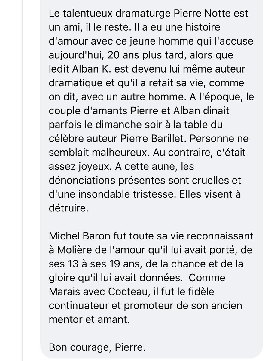 Imagine t'es mis en examen pour viol sur mineur et ton pote te défend en te comparant à Matzneff.