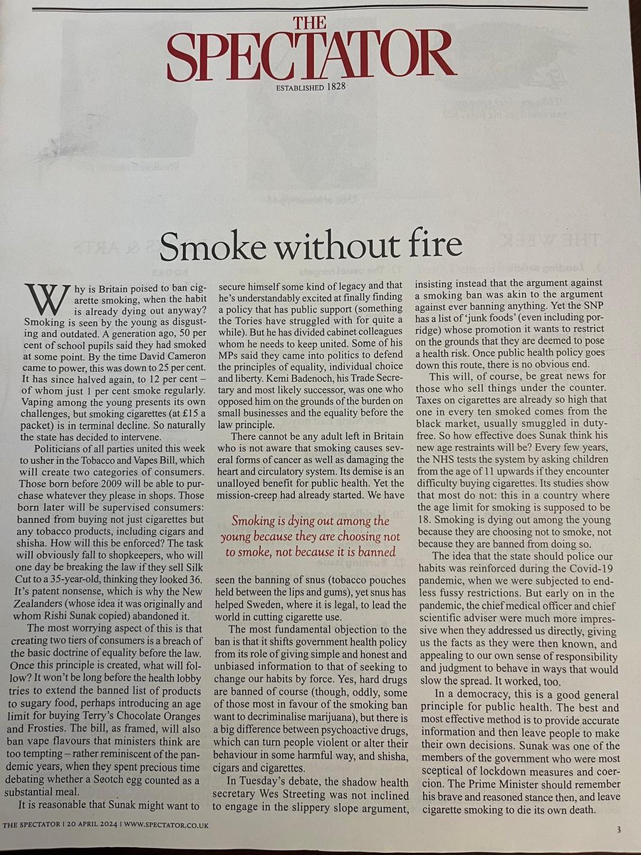 The proposed smoking ban in UK is ludicrous: the state needs to give us objective info, and let us decide. It’s also noteworthy that some anti-tobacco zealots push to decriminalize soft drugs, even if those may alter people’s behavior in ways cigars don’t @CigarAficMag