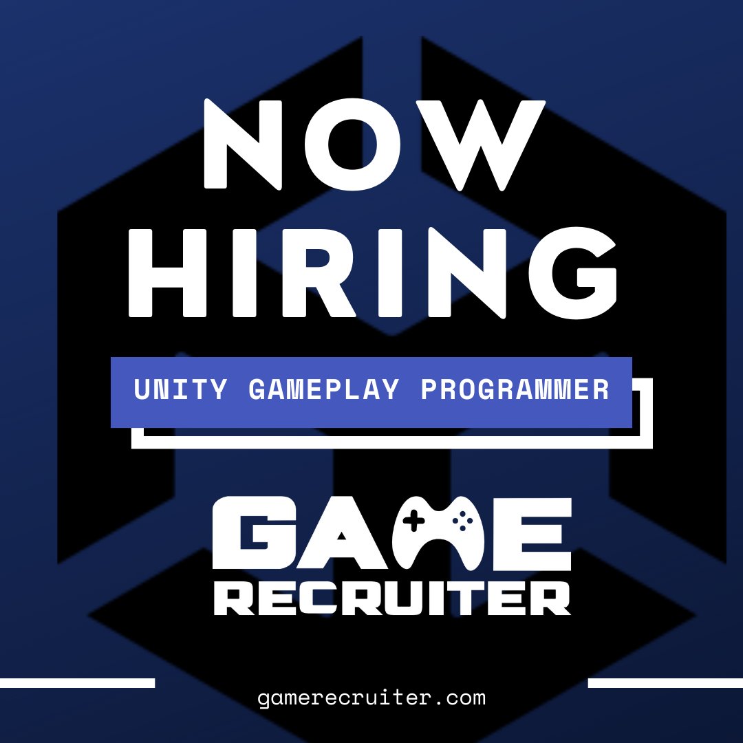 GameRecruiter's tweet image. 🌟 HIRING: Unity Gameplay Programmer
Join our client in creating unforgettable gaming experiences that inspire and entertain players worldwide.
gamerecruiter.com/careerportal/#…
#UnityProgrammer #GameDevelopment #RemoteWork #GameRecruiter🕹️🌟