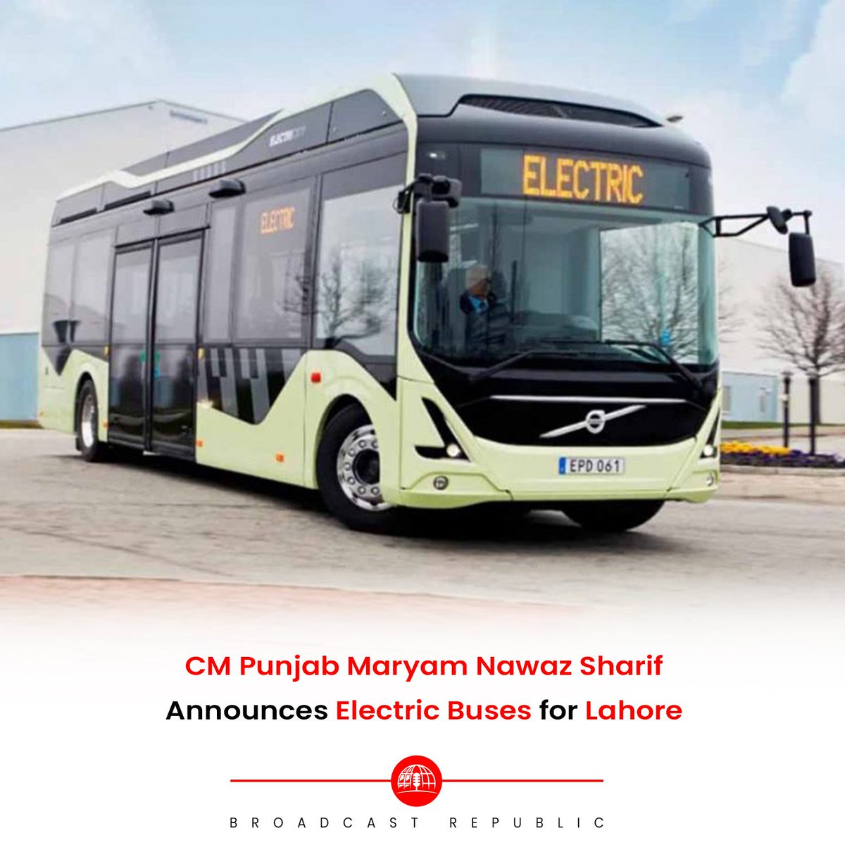 CM Punjab Maryam Nawaz Sharif Announces Electric Buses for Lahore. #MaryamNawaz #ElectricBus #Lahore