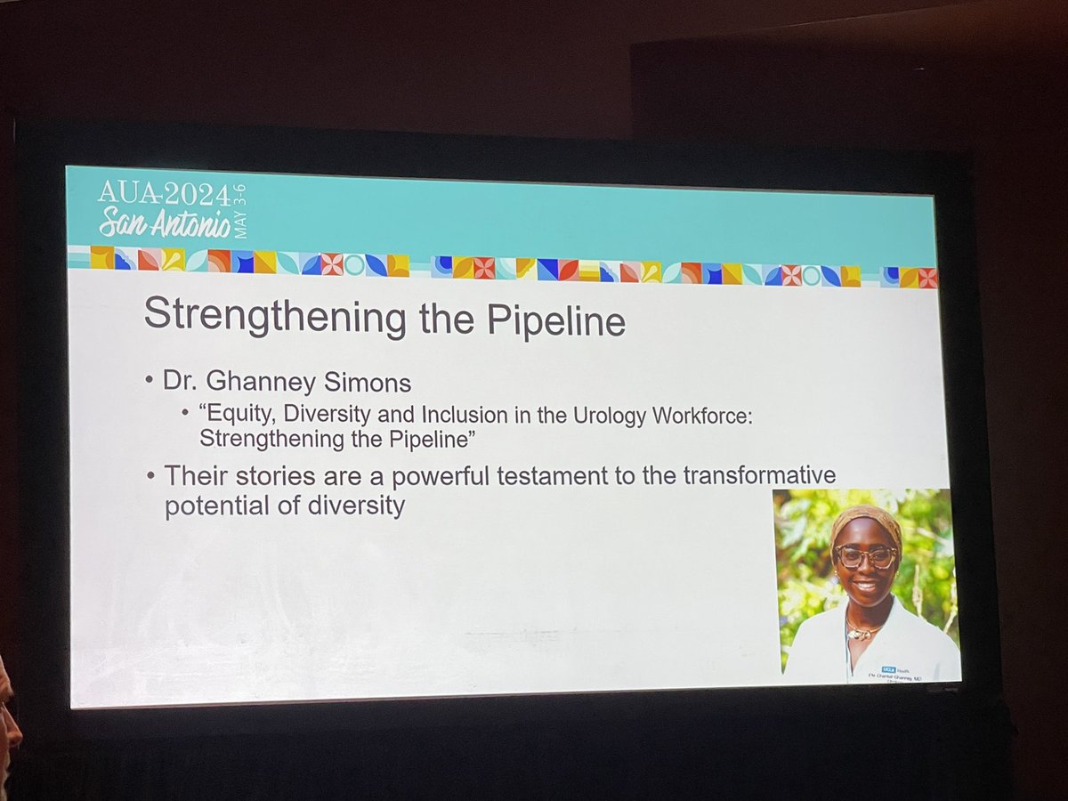 Thoroughly enjoyed @AAppletonMD2Be ‘s presentation on trailblazing black women in urology! #AUA2024