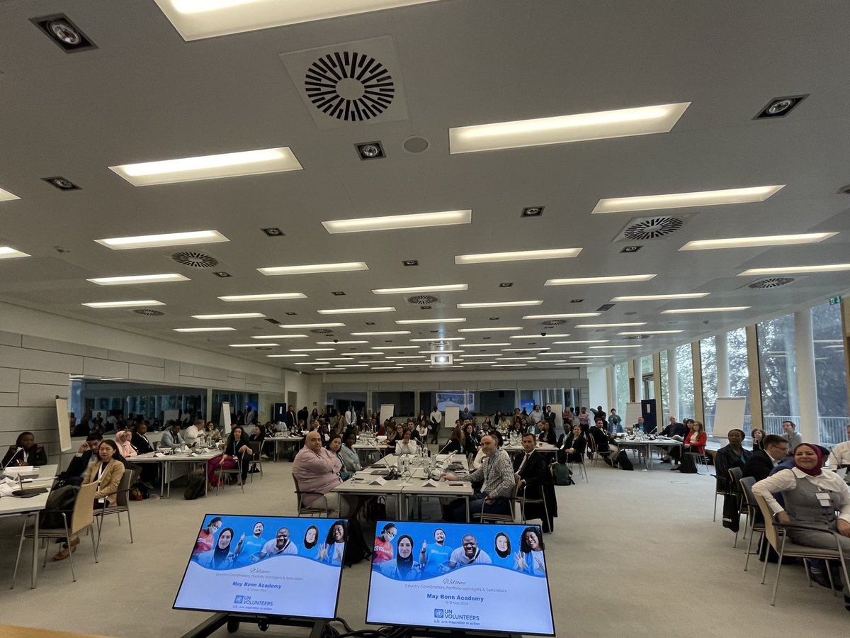 10 days, 8 workshops, 122 colleagues from the field plus those in HQs…the May Bonn Academy (aka MBA) @UNVolunteers started today @UNBonn . Welcome colleagues!