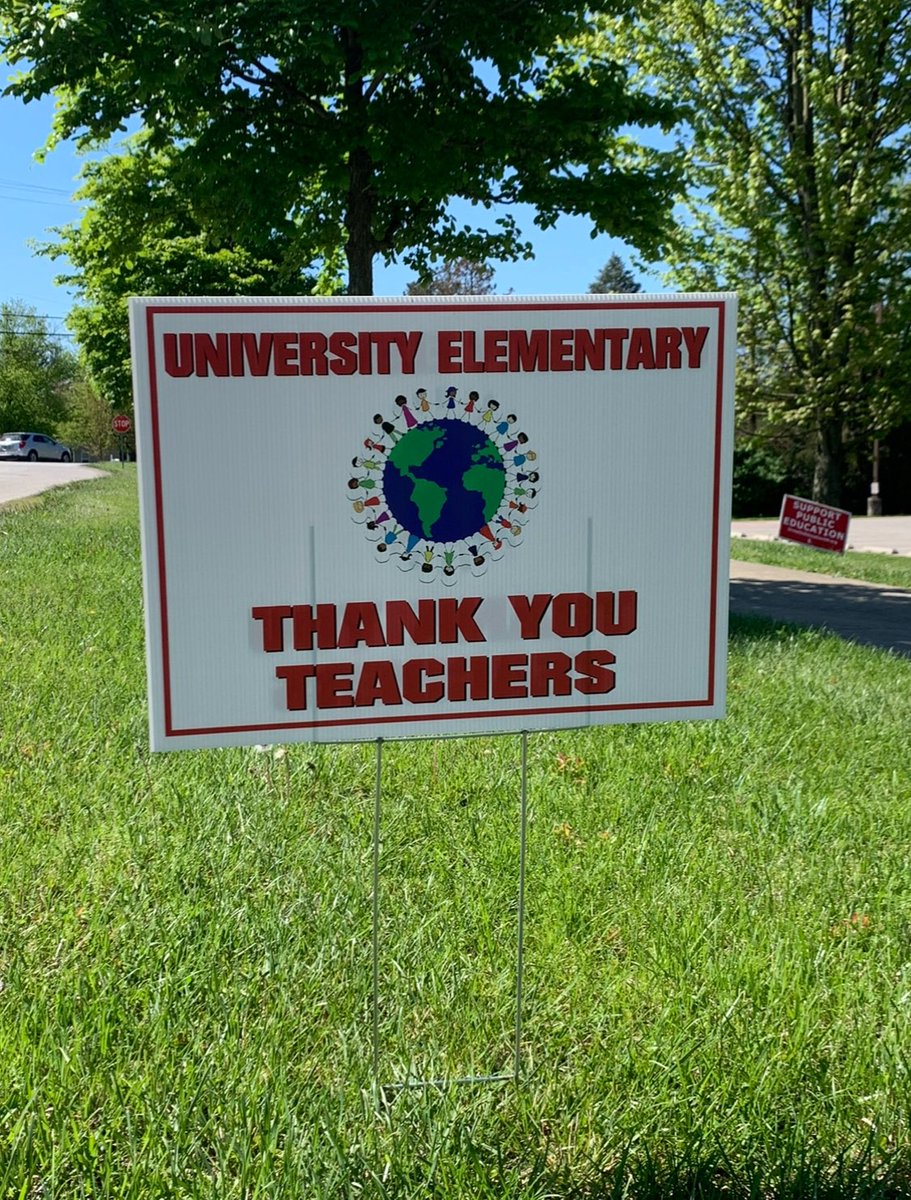 It’s #TeacherAppreciation Week. If you have your “Thank You Teachers” sign, dust it off and get it up in your yard to show your appreciation! #NaturallyGlobal #ILoveMCCSC @MCCSC_EDU
