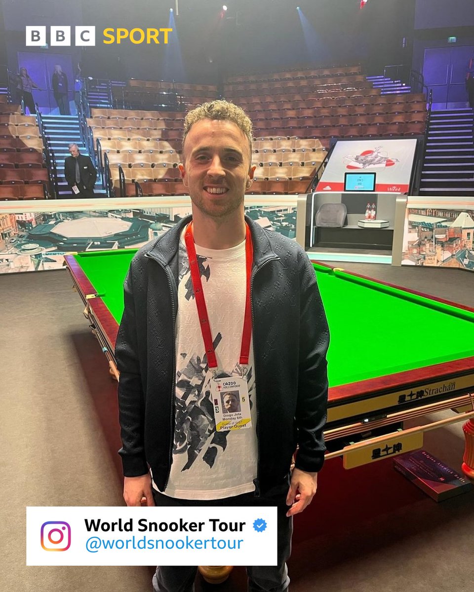 Diogo Jota is at The Crucible! 🏟️

#BBCSnooker #WorldChampionship