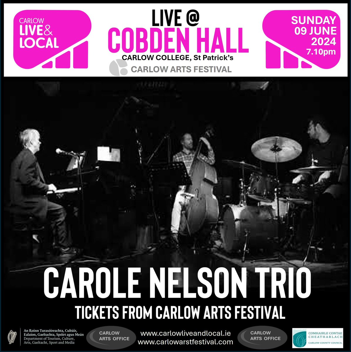 Tickets available now! Thanks to @Carlow_Co_Co Carlow Arts Office @OHarasBeers and @CarlowArts