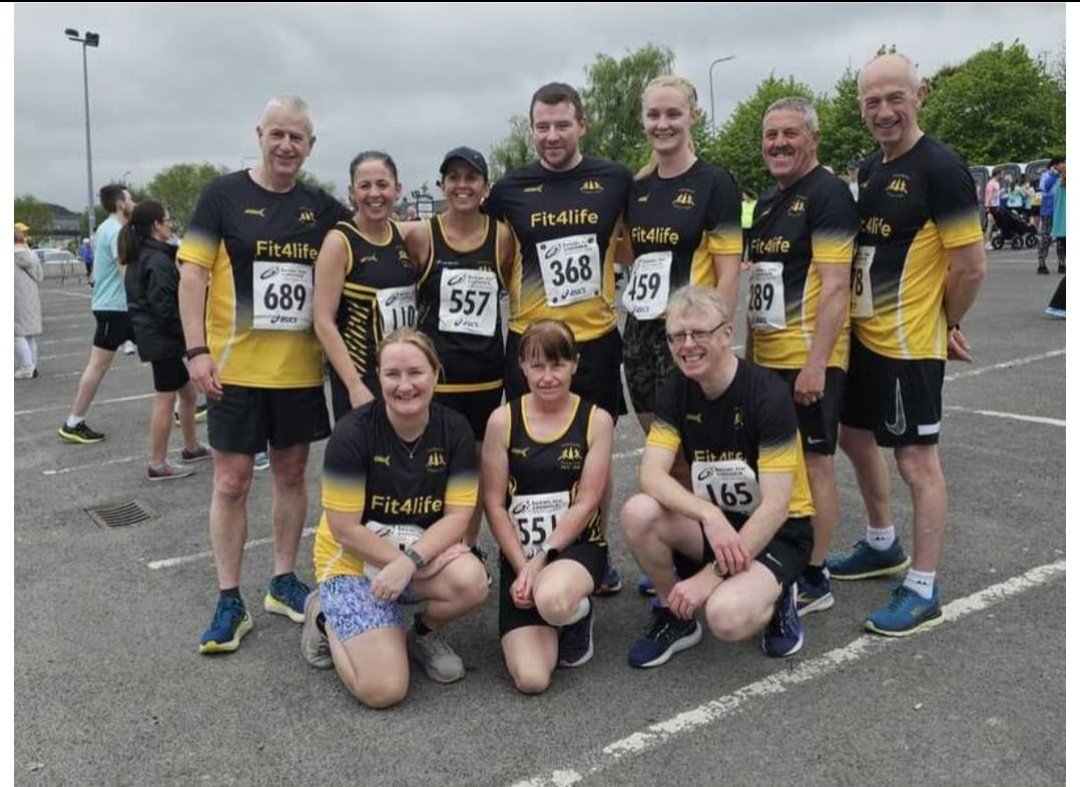 Well done to our Fit4Life group who were competing in the @West10k today.