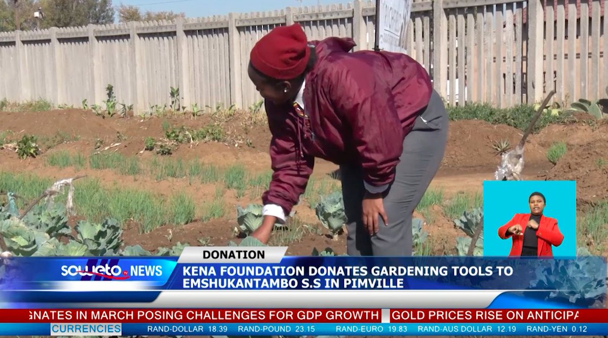 The Kena Foundation donated gardening tools to the Emshukantambo Secondary School in Pimville earlier today. #sowetotvnews

Watch the full story here:  youtu.be/aeVcIfQLQxI