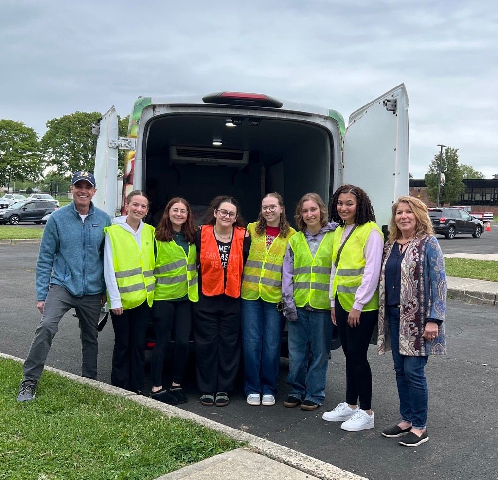 Thank you to the Bucks County Technical High School students who volunteered during this past Saturday's shredding event & food drive. Rep. Davis and I are pictured here with some of the students after loading the Bucks County Opportunity Council truck with food donations..