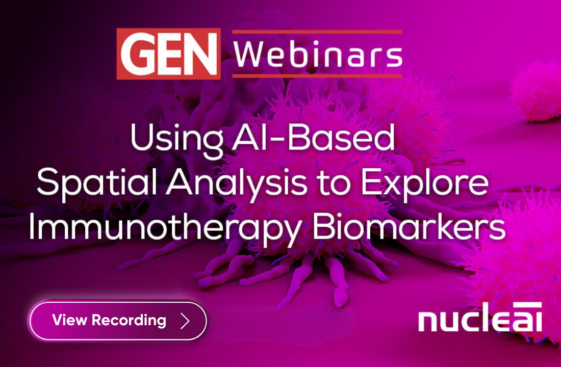 Missed our @GENbio webinar last week? We've got you! The recording is now available. Catch Ettai Markovits and @aruthak discussing AI's role in discovering #biomarkers for #immunotherapy through spatial analysis of #mIF data. bit.ly/3wfl1A7