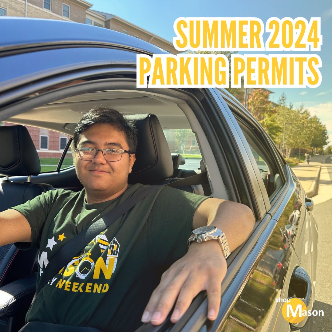 Secure your summer parking spot! 🚗☀️ Don't let the hassle of parking ruin your summer vibes. Get your summer parking permit now and enjoy convenient parking on campus.

🔗 Visit parking.gmu.edu or click the link in our bio!

#shopMason #GMU #MasonNation #MasonParking