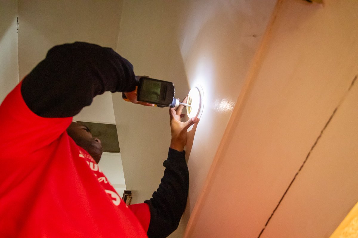 Over the past several weeks, Red Cross volunteers and community partners have installed more than 1,000 free smoke alarms in our region as part of our spring 'Sound the Alarm' initiative. Special thanks to @Wawa for their support of this lifesaving effort! #EndHomeFires