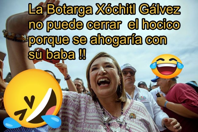 @armando_regil @XochitlGalvez Xóchitl Gálvez nunca confronta nada seriamente. Siempre le saca la vuelta con chistes, payasadas y risas tontas. ESO ES XÓCHITL !!!