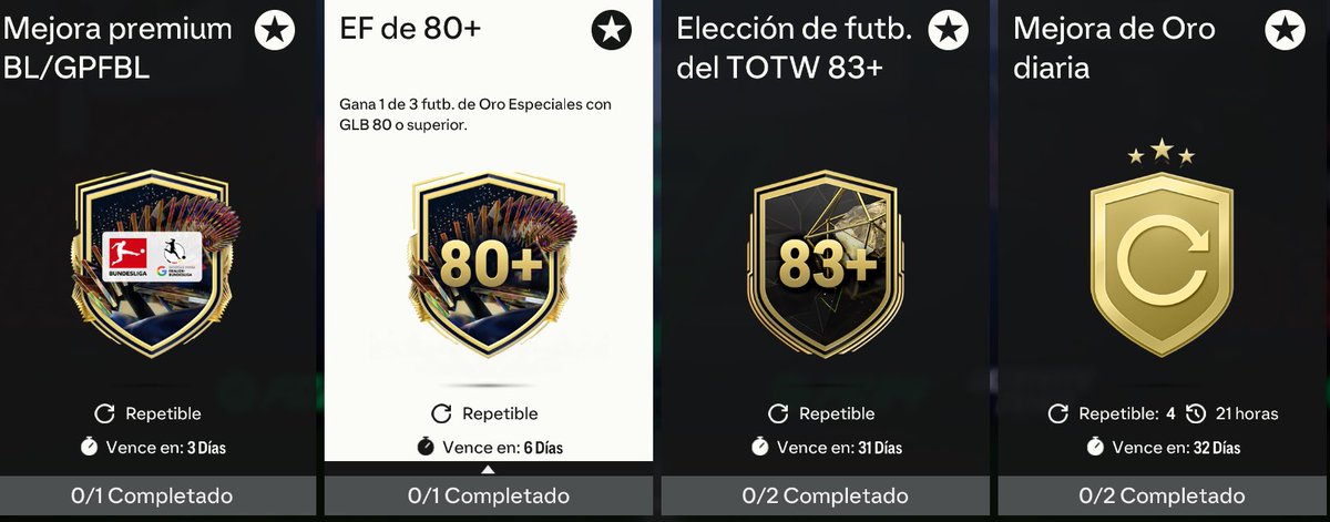 JuniorSintress's tweet image. ⭐️Les comparto mi rutina de Crafteo con las Mejoras de Hoy en EA FC 24:

1️⃣Mejoras Diarias Bronce, Plata y Oro

2️⃣Intercambios de 87 a 89 ➡️ Si no tengo en el Club compro

3️⃣Eleccion 80+ ➡️ Con las 80 a menos

4️⃣Doble Mejora 86+ ➡️ Uso las 82 a 85

5️⃣Mejora TOTW 83+ ➡️ Hago la…