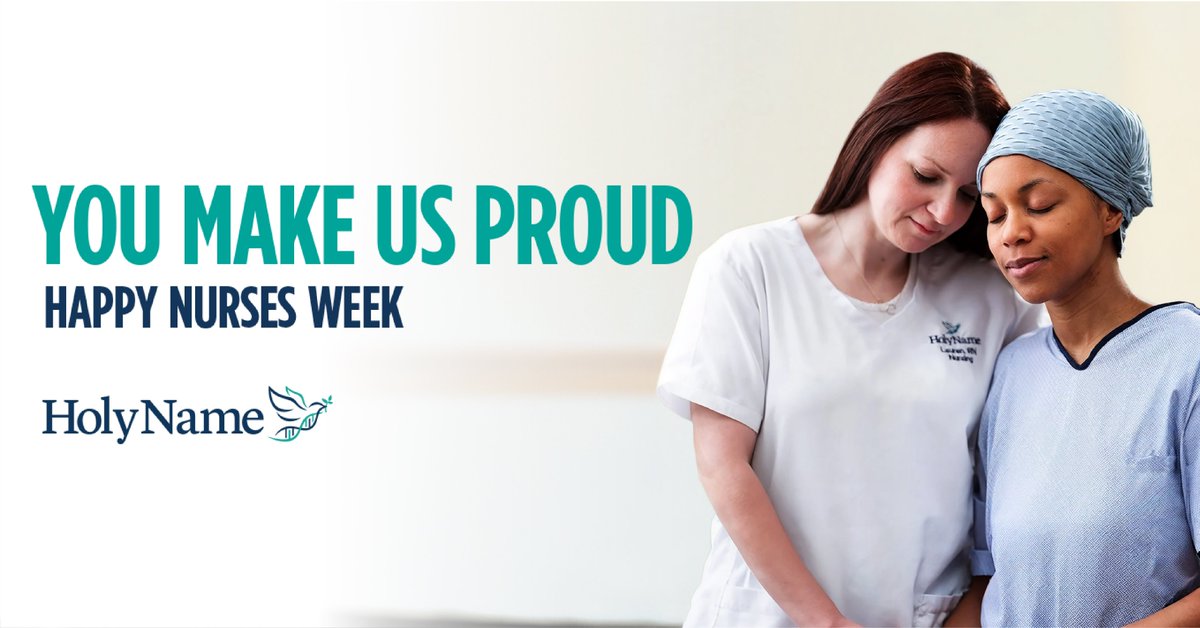 Happy Nurses Week to our amazing nurses - the heartbeat of Holy Name. Your exceptional care and expertise make a huge difference every day!
