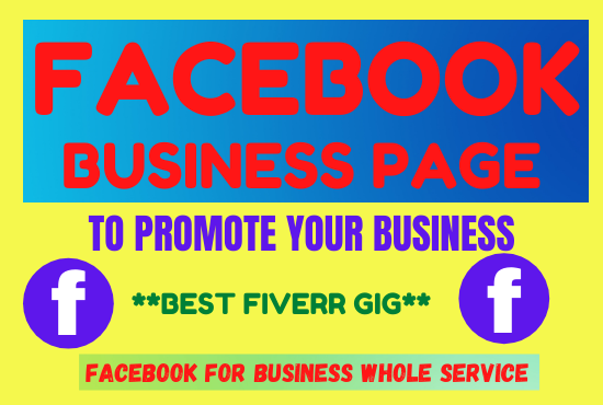 I will do an impressive Facebook business page and fan page. #Facebook #Facebookbusinesspage #pagecreate #cretatefacebookpage #setupfacebook #facebookcoverphoto #businesspage #business #facebookpromotion #LogoDesign #marketing More info: fiverr.com/s/p726BE