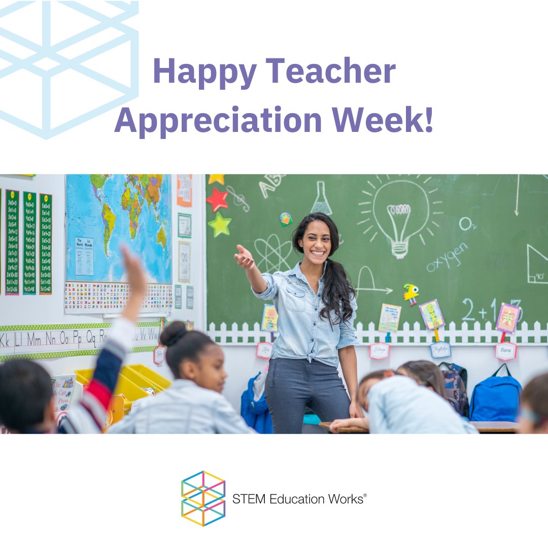 To the world, you may be just a teacher, but to your students, you are a hero! Happy Teacher Appreciation Week!

#TeacherAppreciationWeek #TeacherAppreciationDay #MakeTimeForSTEM