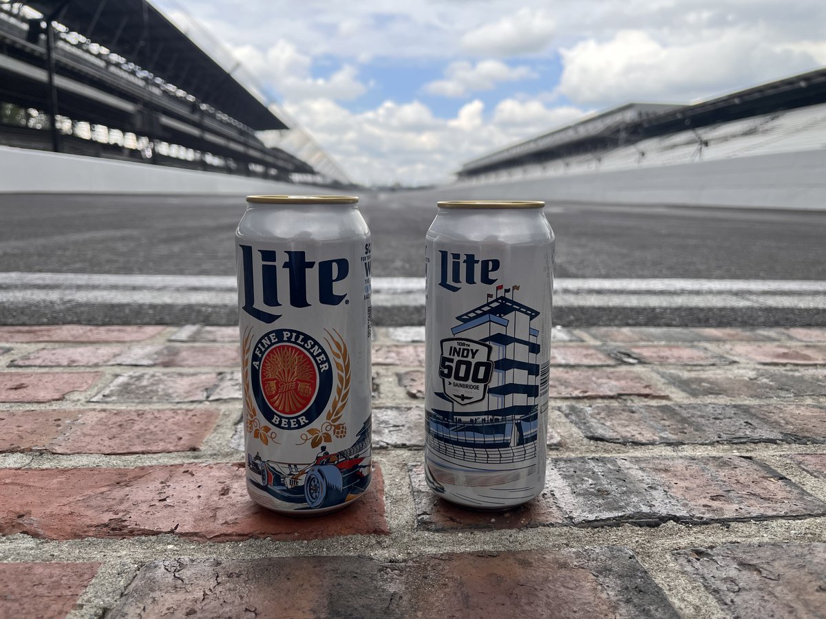 You know it sounds like #MillerTime when these bad boys are cracked open 😍🍻 Be sure to find our limited edition @MillerLite #Indy500 cans as you stock up your cooler. You just might win an epic experience by doing so 😏 #ThisIsMay | #INDYCAR