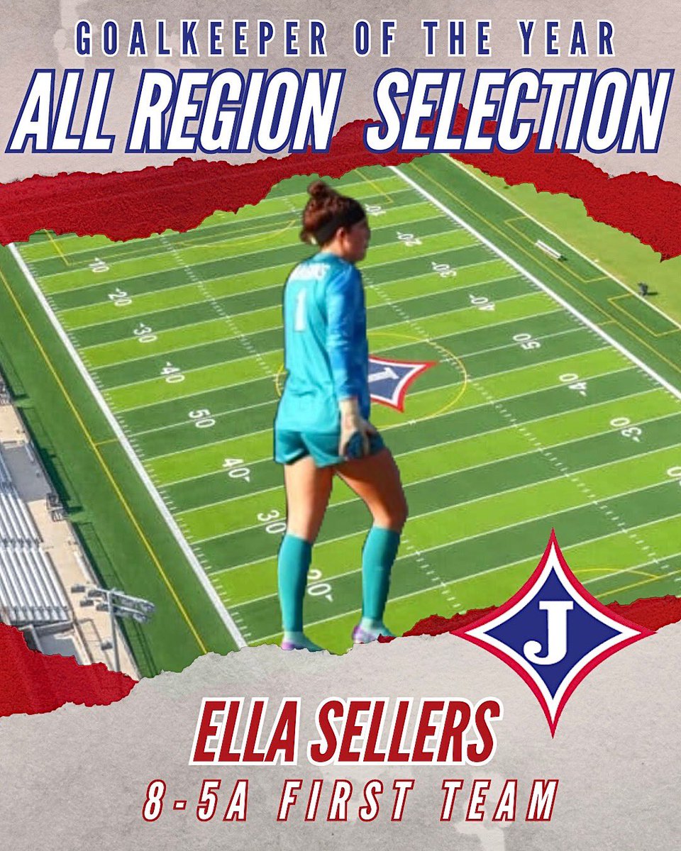 Jefferson Soccer (@jtownsoccer) on Twitter photo For 2 seasons in a row, our <a href="/EllaSellers25/">Ella Sellers</a> is recognized as the Region 8-5A Goalkeeper of the Year! 🧤 For 2 seasons in a row, our <a href="/EllaSellers25/">Ella Sellers</a> is recognized as the Region 8-5A Goalkeeper of the Year! 🧤