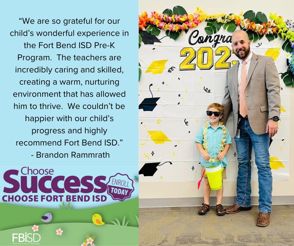 .@FortBendISD Pre-K teachers are more than just educators, they are fostering creativity and social skills as well as laying the foundation for the District’s youngest learners. Registration is now underway. Visit fortbendisd.com/prek for more information. #PreKisFUNdamental