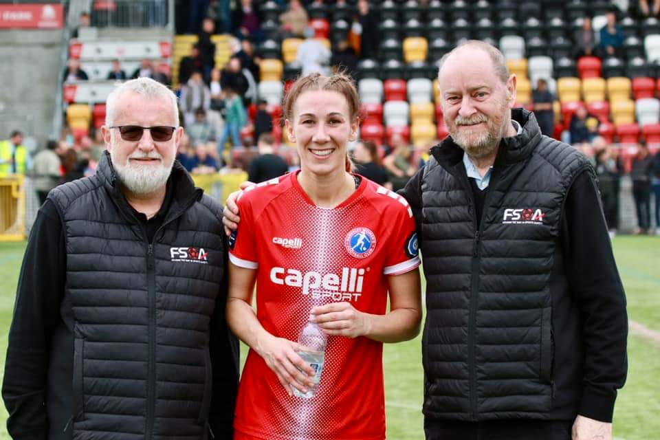 We really appreciated two representatives of FSOA attending our final home game of the season and selecting Charlotte Stuart as our Player of the Match. We also thank them for their support this season and the great work they do. Big shout out to John Rutherford who makes all