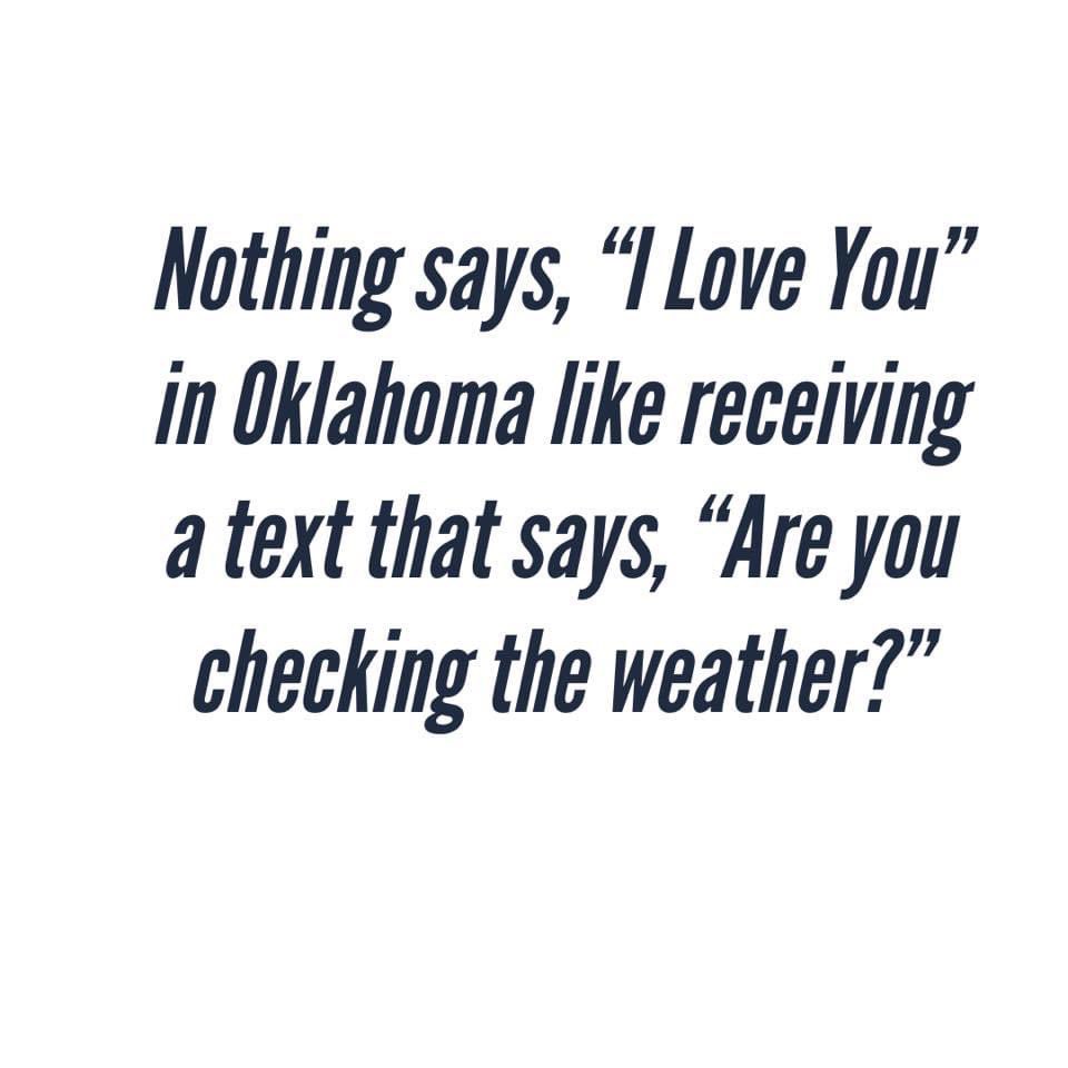 Hope you are keeping an eye on the weather today. Be weather aware! #BeWeatherAware #okwx #StaySafe #oklahoma