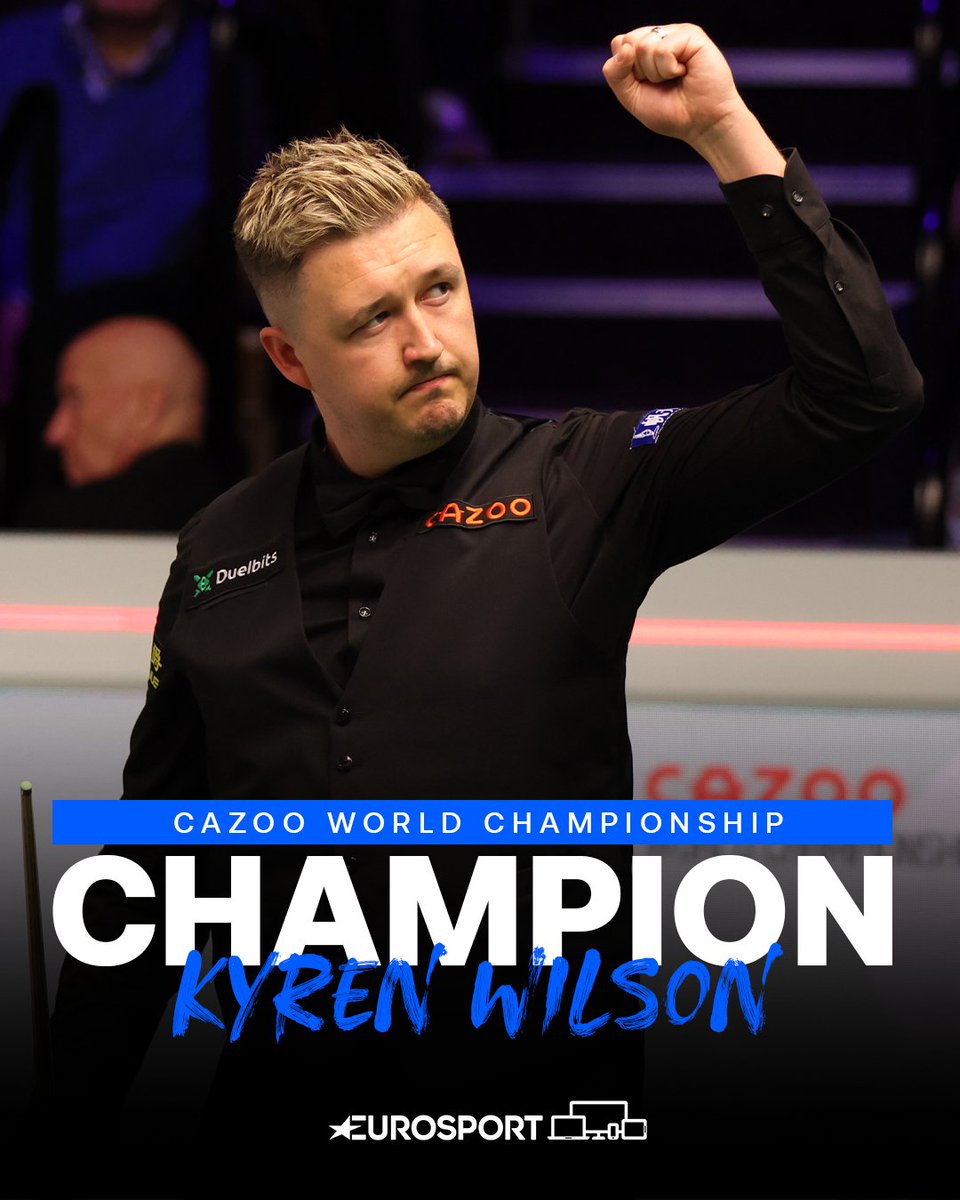 🏆 Cazoo World Championship Winner 🏆 KYREN WILSON 👏 #CazooWorldChampionship