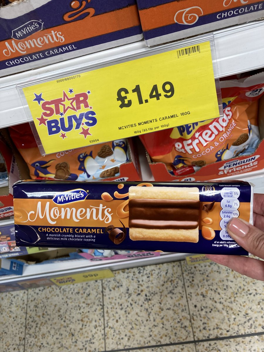 Pick up these NEW McVitie’s Moments Chocolate Caramel for £1.49 at HOMEBARGAINS 🙂