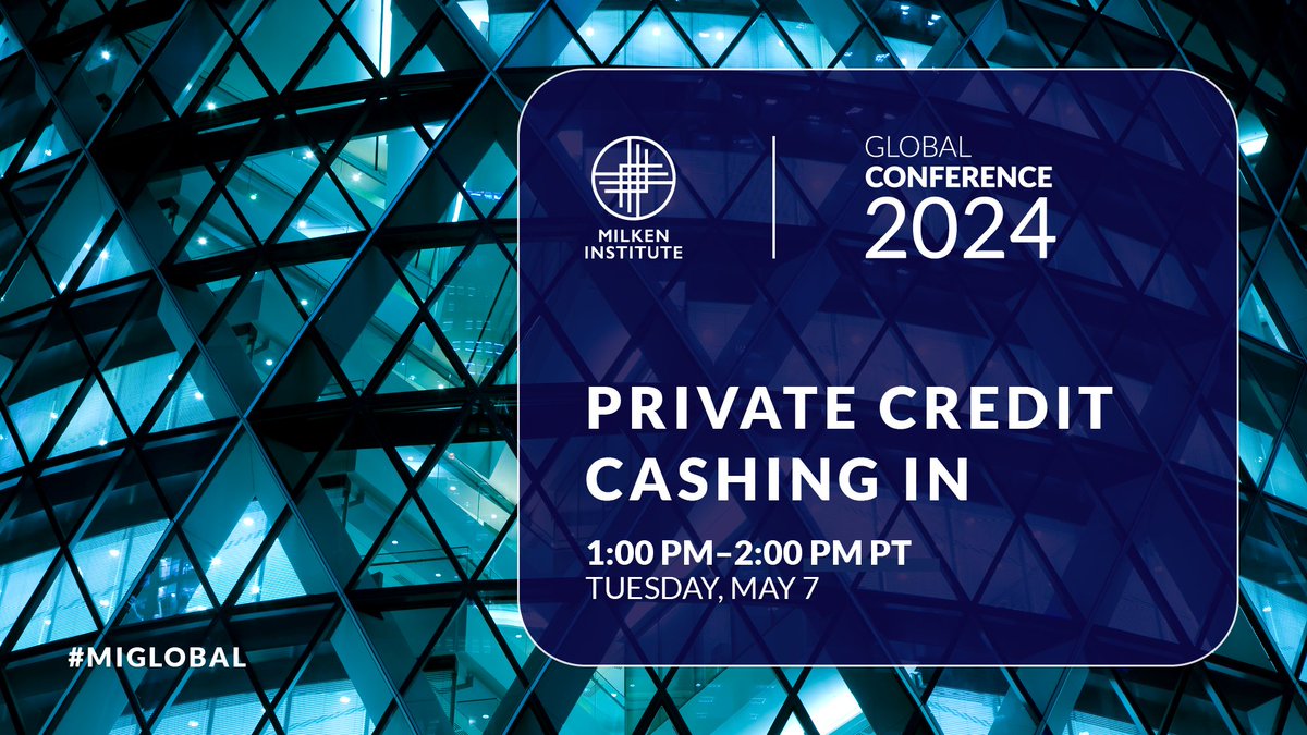 Monroe Capital (@monroecap) on Twitter photo Ted Koenig, Chairman and CEO of Monroe Capital, is speaking at the <a href="/MilkenInstitute/">Milken Institute</a> Global Conference tomorrow on the “Private Credit Cashing In” panel. Watch live here on Tuesday May 7th at 1pm PT: milkeninstitute.org/panel/15444/pr… #MIGlobal Ted Koenig, Chairman and CEO of Monroe Capital, is speaking at the <a href="/MilkenInstitute/">Milken Institute</a> Global Conference tomorrow on the “Private Credit Cashing In” panel. Watch live here on Tuesday May 7th at 1pm PT: milkeninstitute.org/panel/15444/pr… #MIGlobal