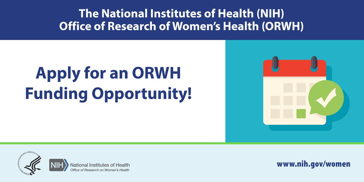 #ICYMI: ORWH’s “Funding Friday” features notices of funding opportunities and notices about research that ORWH is directly supporting or otherwise providing funding for. Read more: bit.ly/3JQEEBB #FundingFriday