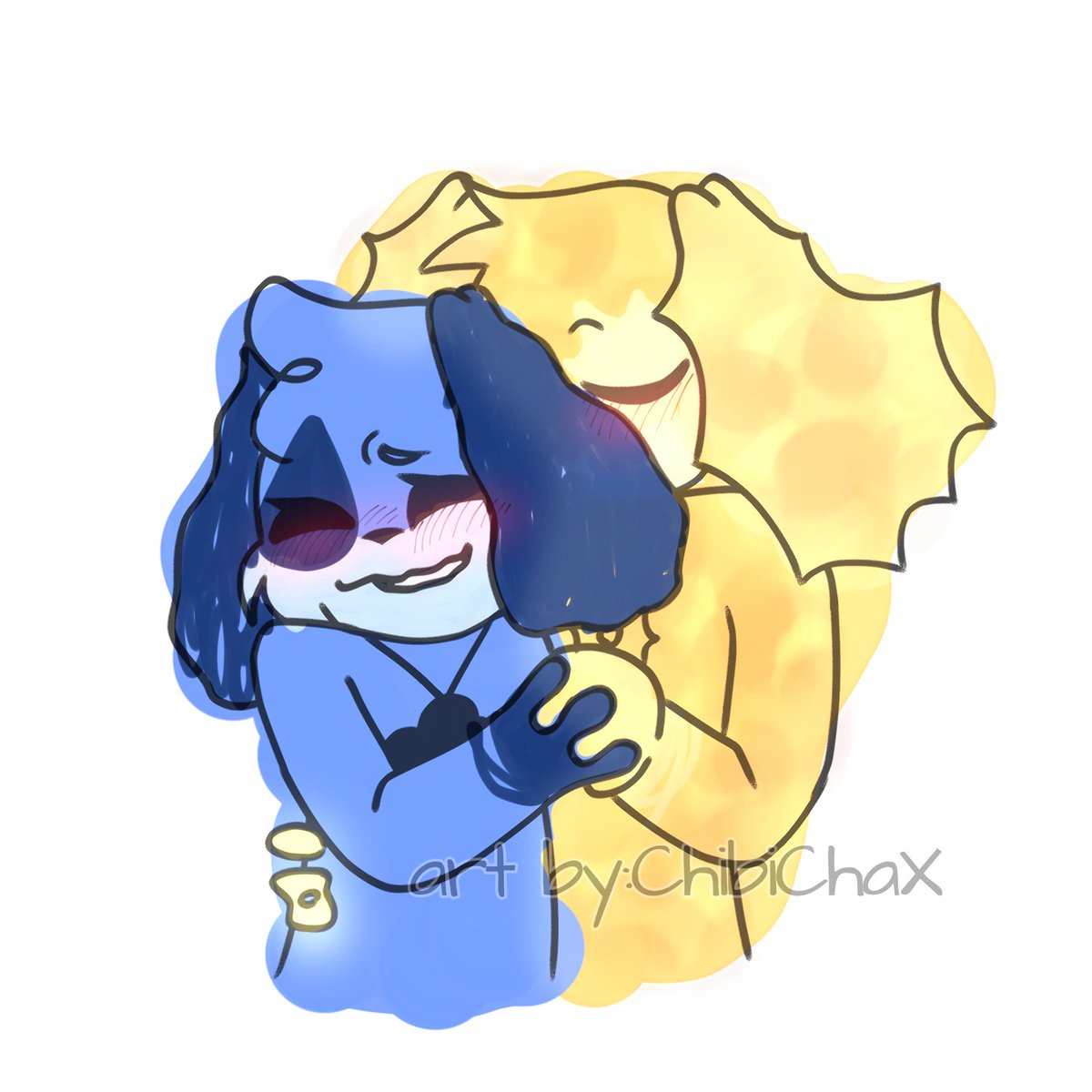 idk js him giving her kisses on her fluffy ear (it's ticklish)
blaming @pokatututoo for making me discover this ship, screw you /j /pos
#FrowningCrittersAU #OppositeCrittersAU #Rainyday #Rainydayship #Dogpressed #Daydog