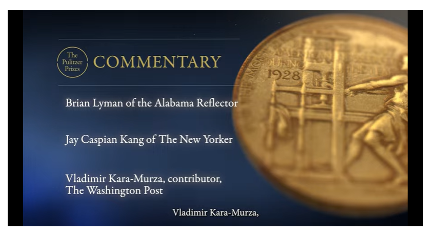 Congratulations to @statesnewsroom's @lyman_brian, editor of the @ALReflector, for being named a finalist for the 2024 Pulitzer Prize in Commentary. Your colleagues are full of pride today! pulitzer.org/finalists/bria…