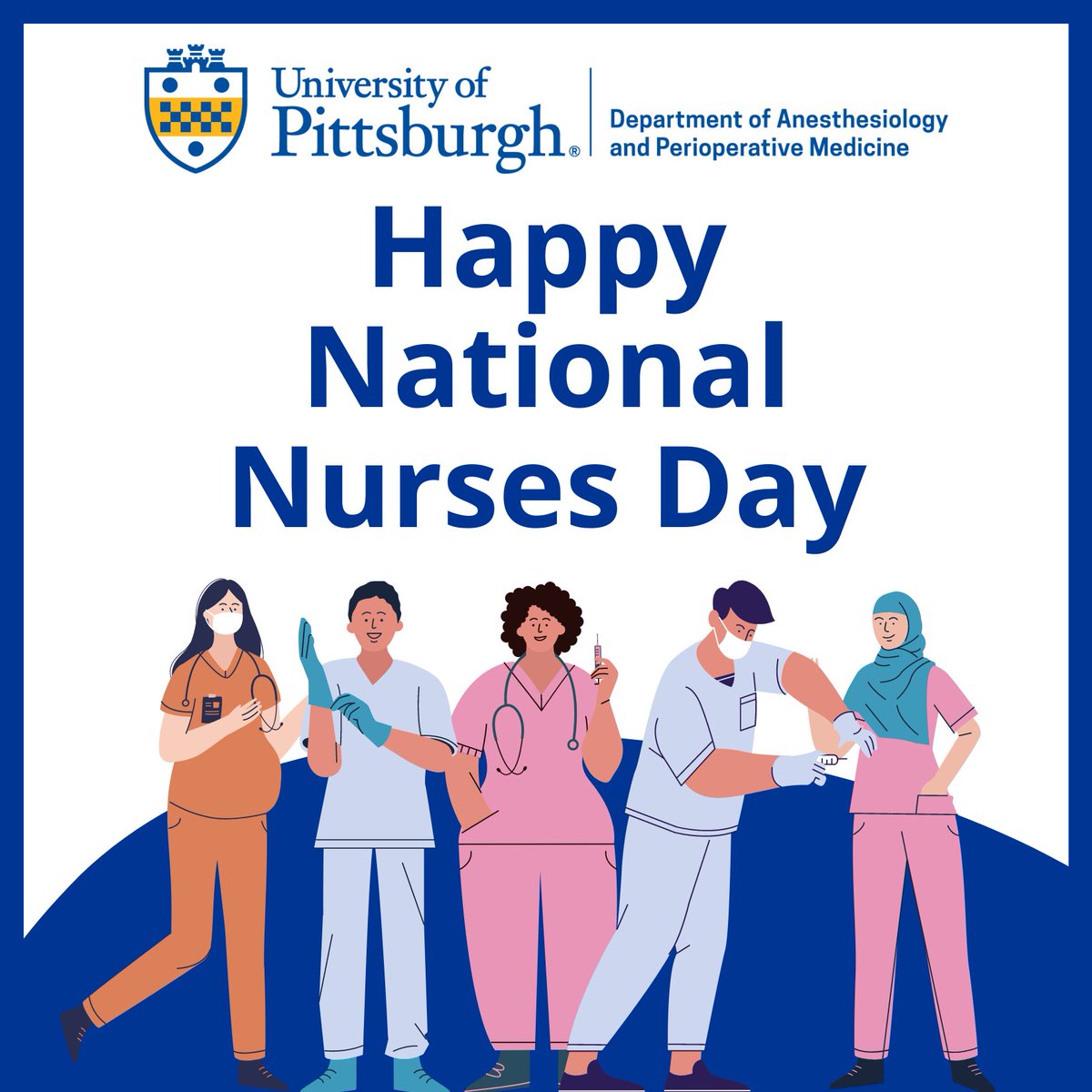 Happy #NationalNursesDay! Today, we celebrate the tireless dedication of all nurses, including the incredible #CRNAs, #CRNPs, #RNs, and all other nurses in our department, whose expertise ensures safe anesthesia care across healthcare settings. Thank you for your unwavering…