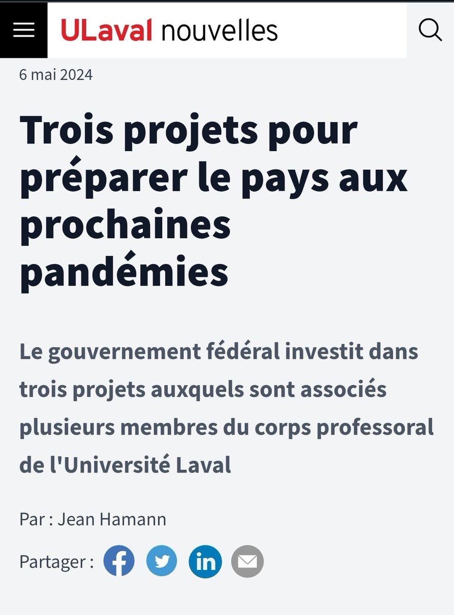 Games_N_Roses's tweet photo. Je comprends mieux maintenant pour quelle raison il n'y avait plus de place pour le professeur @provost_patrick à l'Université Laval. Le gouvernement fédéral donne 42 millions pour un Centre national de primatologie pour la préparation aux plandémies.
#vivelascience https://t.co/VfEnCZlGff