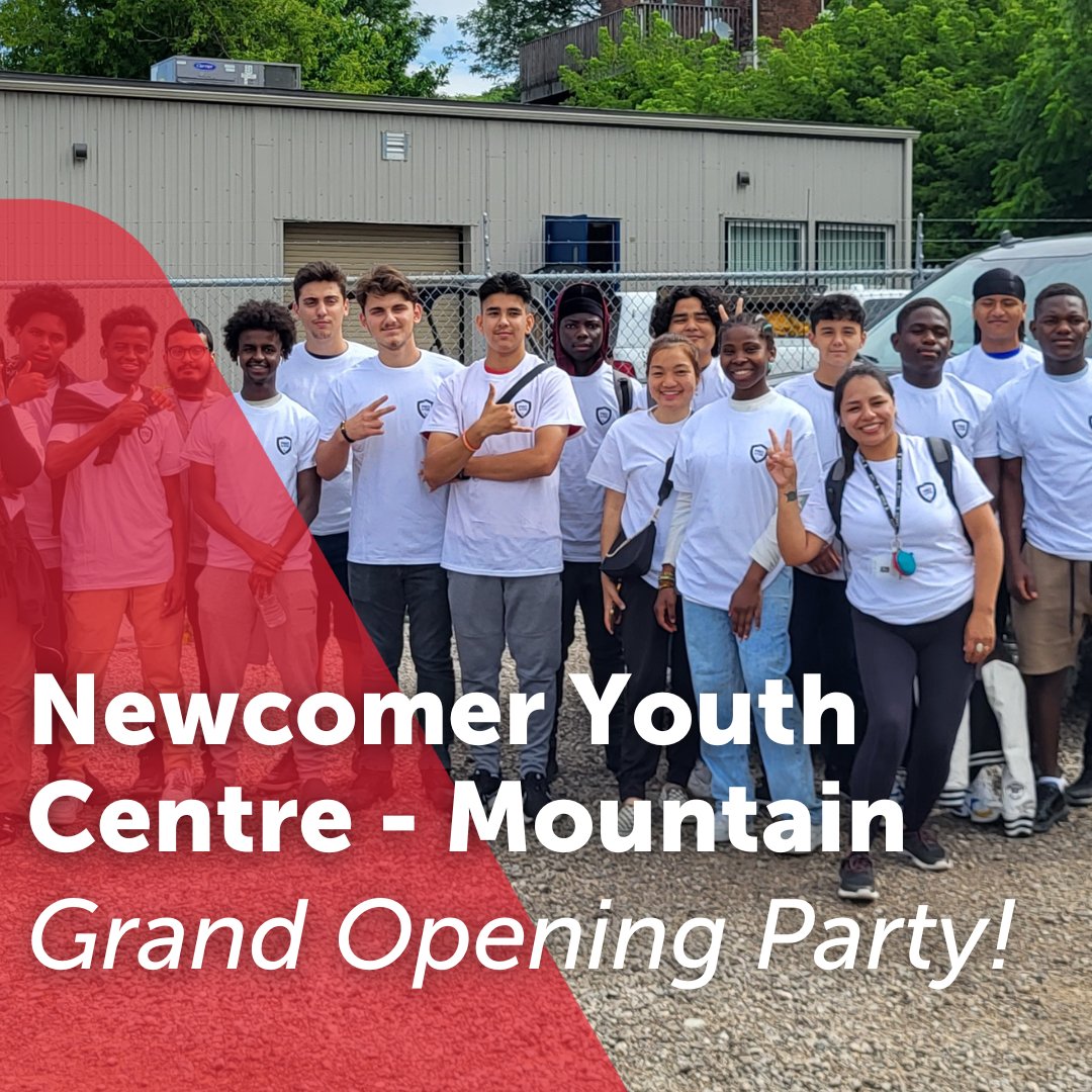 Tues, May 7th, is the opening celebration of our brand new Newcomer Youth Centre location on Hamilton Mountain at 420 Crerar Dr. All newcomer youth (aged 15 - 24) are invited to join us tomorrow from 4 - 6 pm for food, games, and welcome celebrations!