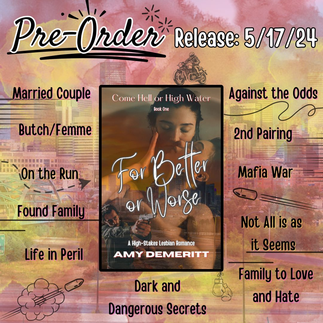 Less than 2 weeks to go! I'm so excited about this new series of standalone high-stakes lesbian romances. For Better or Worse is available for pre-order and will be released on Friday, May 17th.

amazon.com/dp/B0D2S3TGDT
Universal Link: mybook.to/huoIXLS
