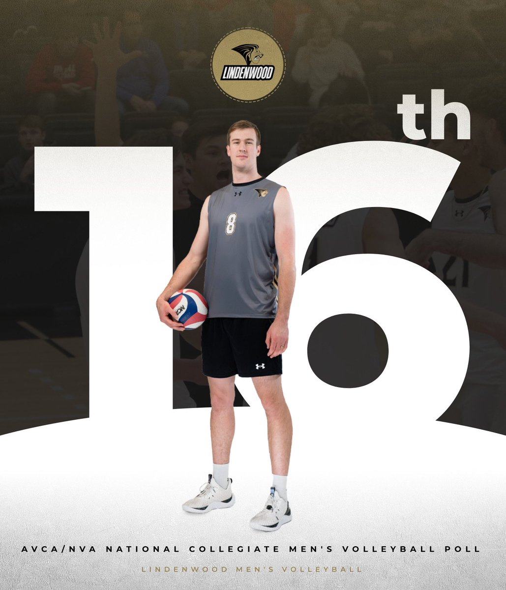 The @lindenwoodMVB 🦁🏐 team earned the No. 1️⃣6️⃣ ranking in the final AVCA National Collegiate Men’s Volleyball Poll. The Lions finished the year with 1️⃣6️⃣ wins, 7️⃣ coming against ranked teams 📕 | tinyurl.com/46bhsnw6 #NewLevel