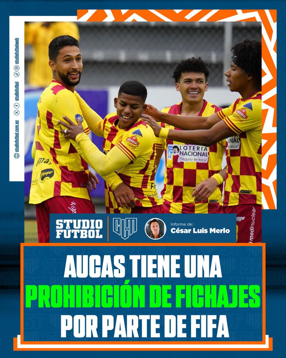 🚨Aucas tiene una prohibición de fichajes de FIFA por una deuda con la U de Chile por el pase de Hernán Galíndez. *️⃣El club le dijo a @StudioFutbol que será “cancelado en los próximos días”. ⤵️ ow.ly/rzco50RxRPi