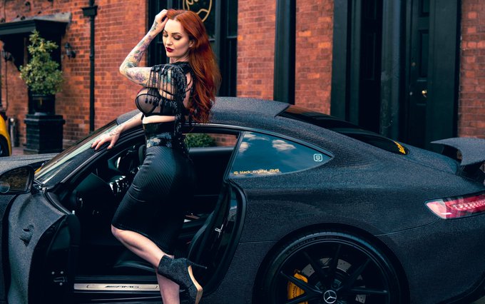 Me &amp; my baby with #heels to match! 😝 big thanks to @BTS_Boudoir_ for these images! #blackcrystalamg @SpearmintBrum<a href="/tag/heels"class="tags">#heels</a><a href="/tag/swarovski"class="tags"><span>#swarovski</span></a><a href="/tag/redhead"class="tags"><span>#redhead</span></a><a href="/tag/amggts"class="tags"><span>#amggts</span></a><a href="/tag/blackcrystalamg"class="tags"><span>#blackcrystalamg</span></a>