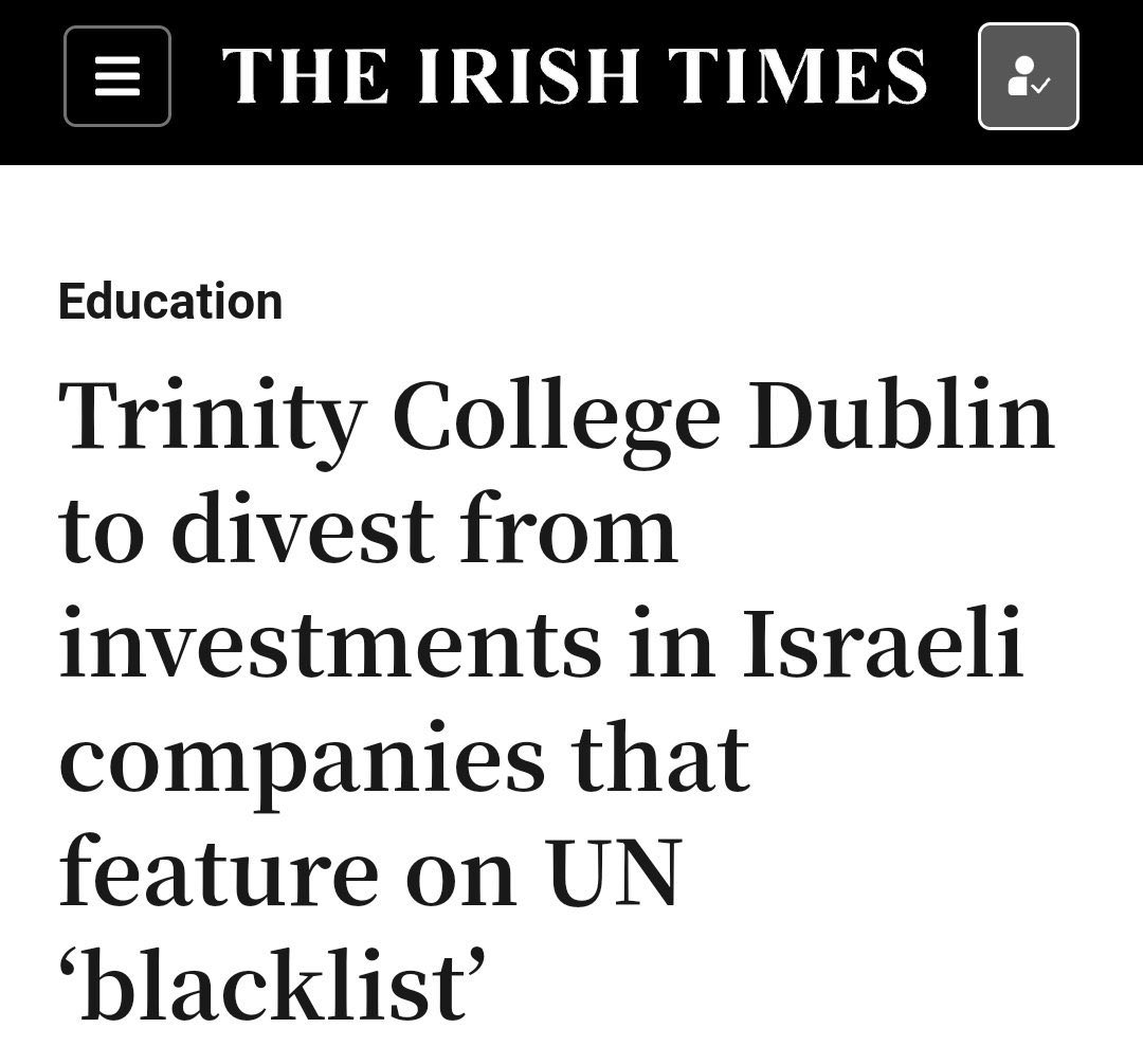 this is major 

and what a leading example
Ireland 🇮🇪 

so proud of the students #TrinityCollegeDublin