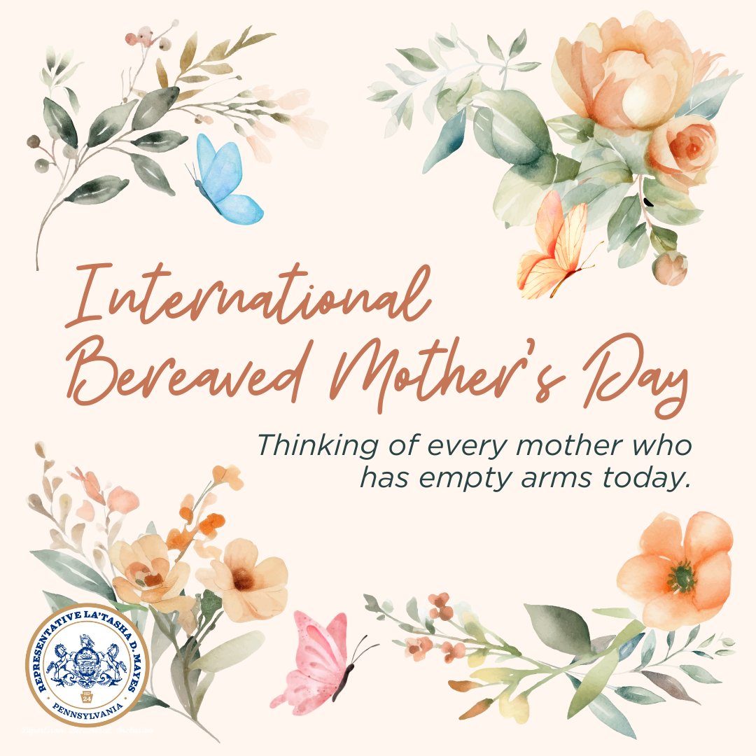 Yesterday, we commemorated #InternationalBereavedMothersDay, and I want to extend my love and support to all mothers that have endured the unspeakable loss of a child and/or who are experiencing infertility. 💐 #repmayes