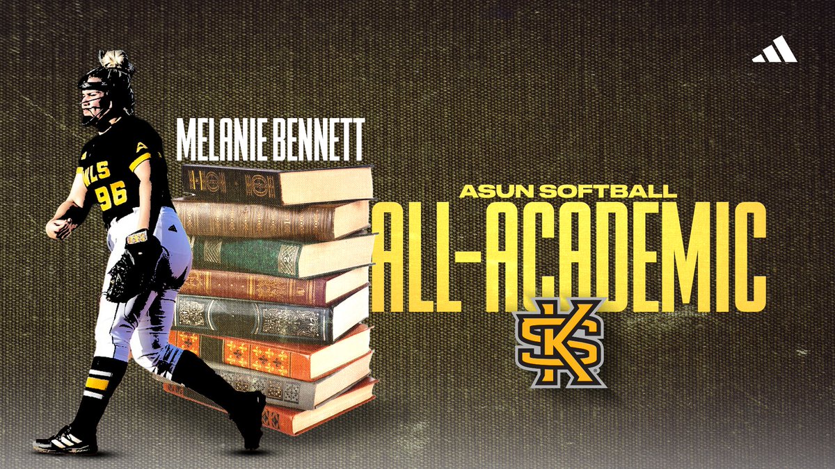 𝑨𝒏𝒐𝒕𝒉𝒂' 𝒐𝒏𝒆 Melanie Bennett collects her first career ASUN All-Academic award, her 🔟th all time ASUN accolade 📰 | bit.ly/3UxB4RG #OneHeart | #HootyHoo🦉