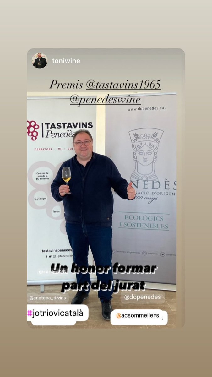 Tastant els millors vins @dopenedes als premis @Tastavins1965 . Un honor formar part del jurat d’aquest concurs històric #vicatala #jotriovicatala @ACSommeliers #Penedès #Divins #Martorell #wine #winelover #winelife #winery #gekom #Wein