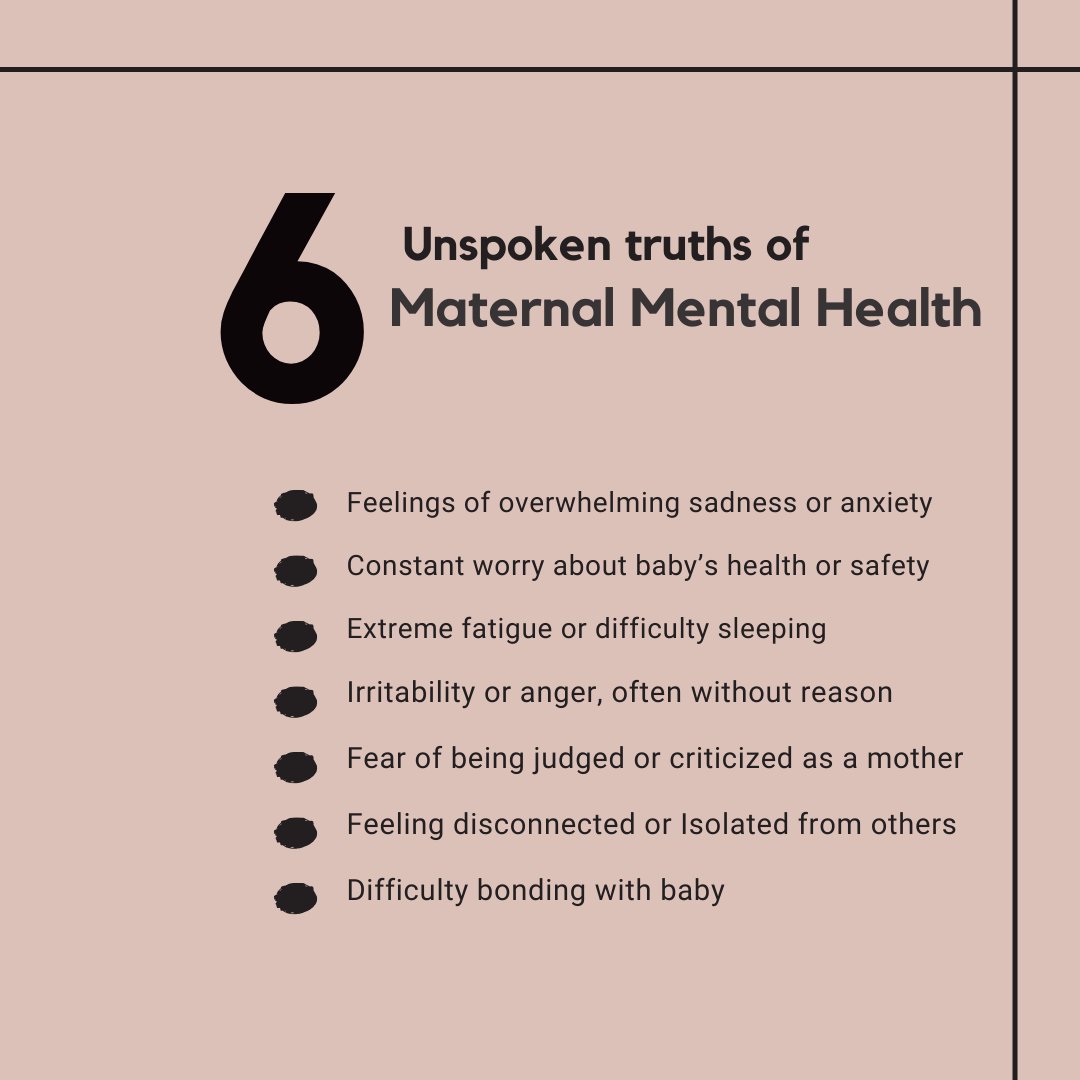 Shedding light on the unspoken truths of birthing people. From sleepless nights to overwhelming emotions, many moms experience challenges that often go unnoticed. Let's open the conversation & recognize the common signs of maternal mental health struggles.
#maternalmentalhealth